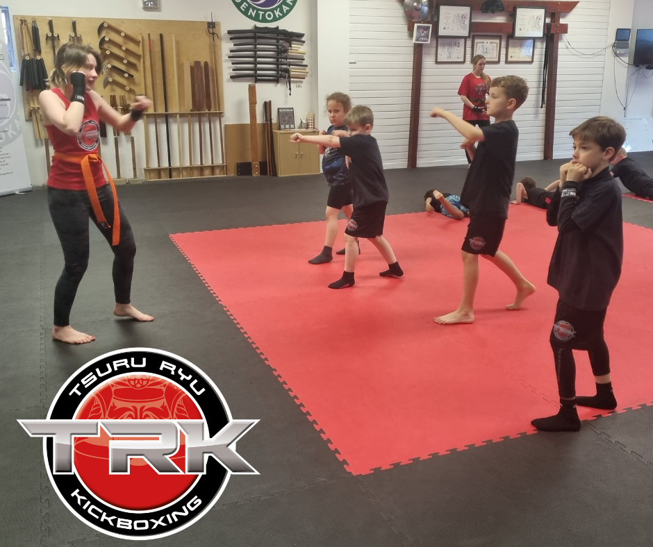 Junior Kickboxing class at SKMA Martial Arts in Totton
